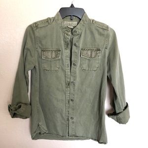 Lucky Brand Green Military Jacket XS